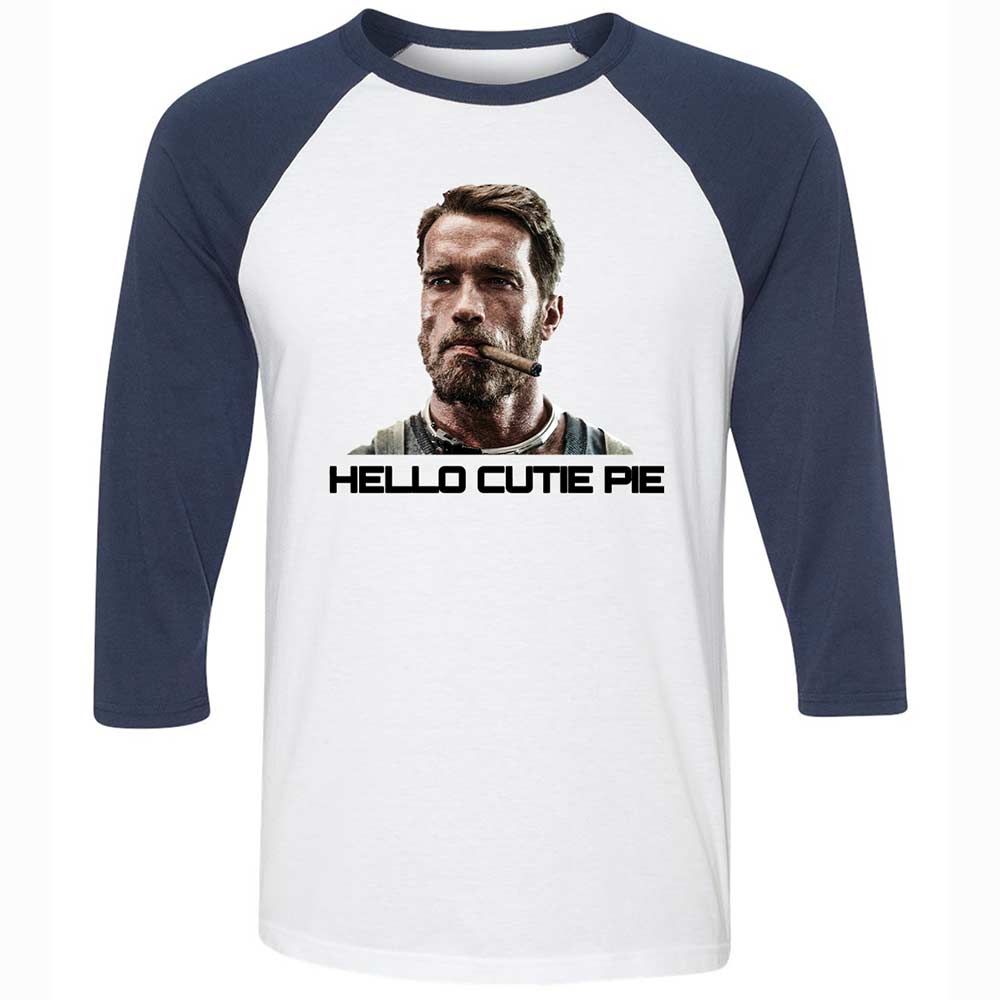 Hello Cutie Pie - White/Navy - 8