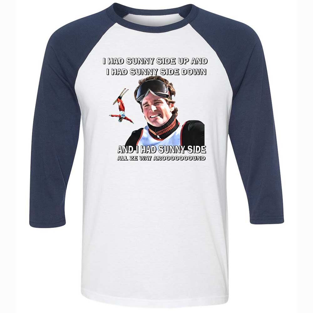 Unisex 3/4 Baseball Tee - SGWNMJJZ - White/Navy - 8