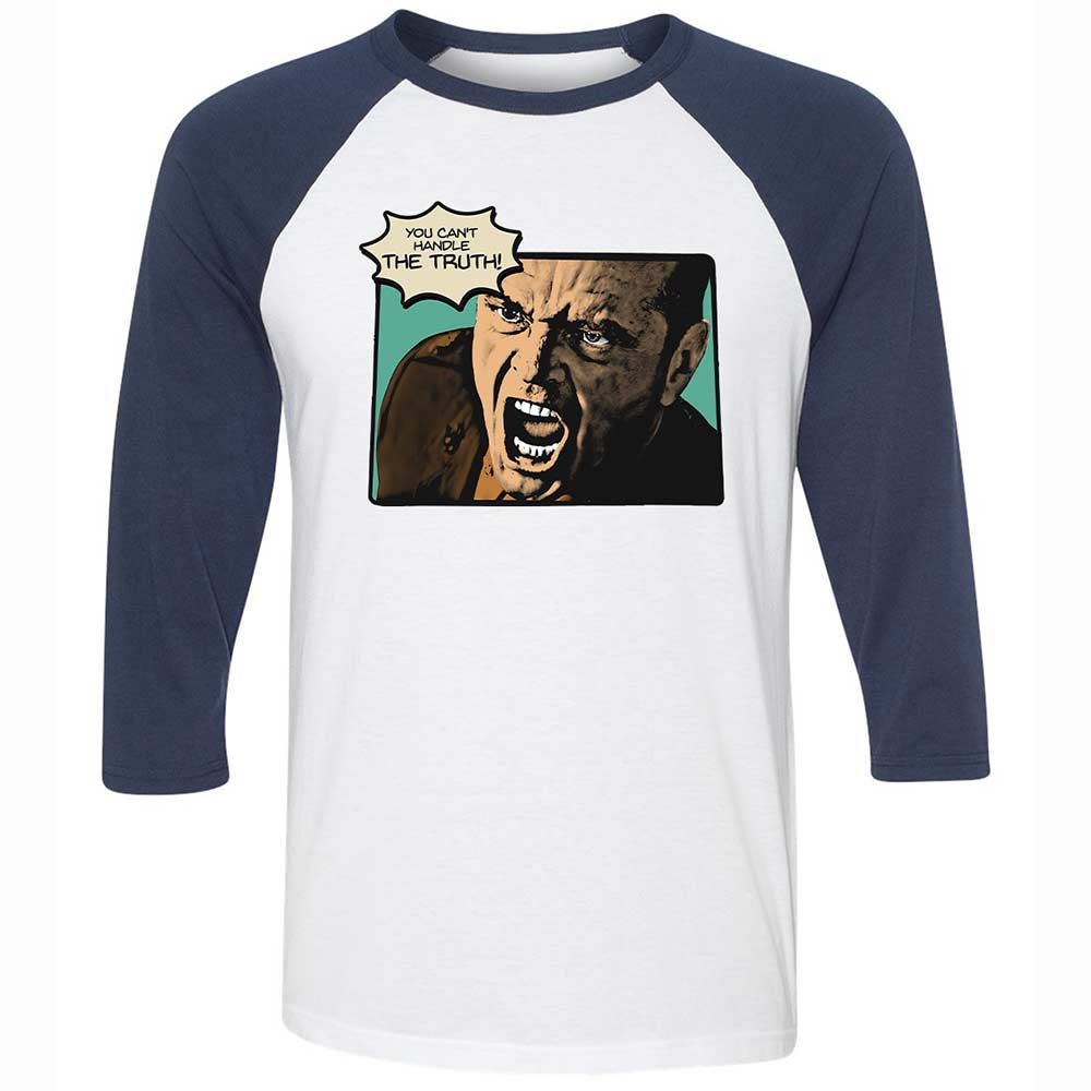You Can't Handle The Truth - White/Navy - 8