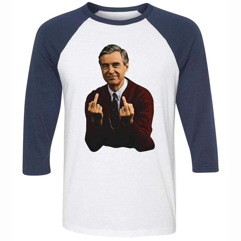 Unisex 3/4 Baseball Tee - ETKE67LB - White/Navy - 8