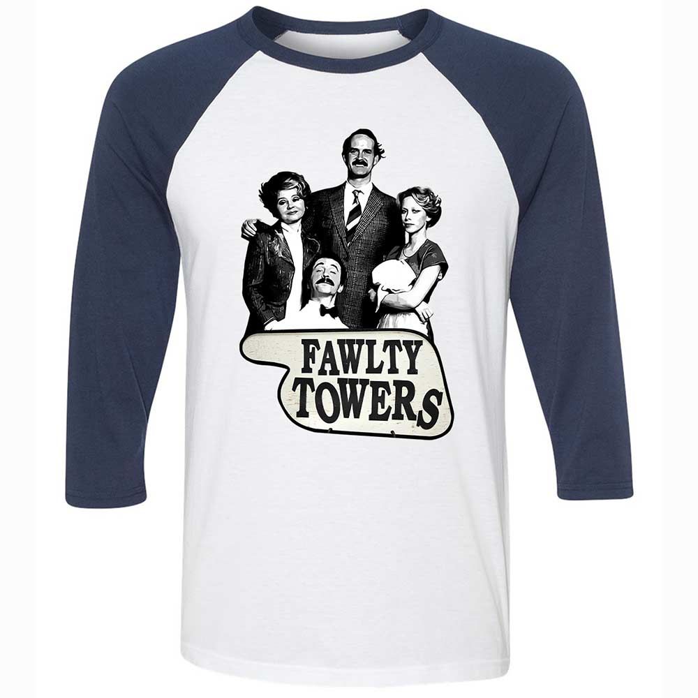 Basil Fawlty - White/Navy - 8