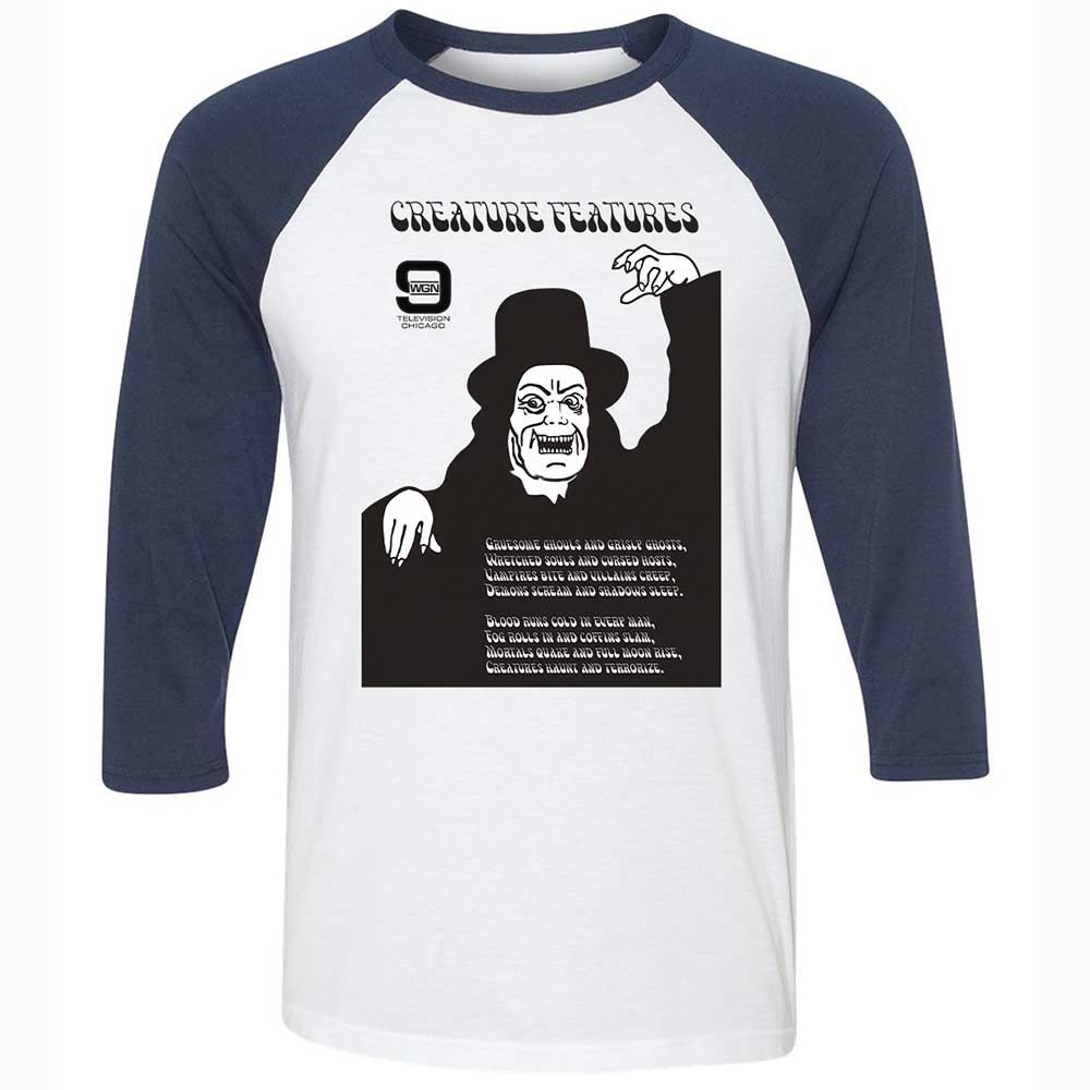 Creature Features - White/Navy - 8