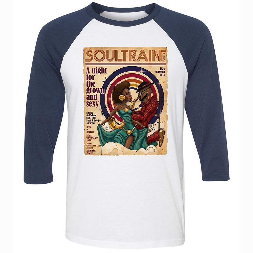 Unisex 3/4 Baseball Tee - YXYGR8EJ - White/Navy - 8