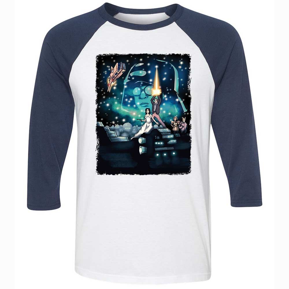 Unisex 3/4 Baseball Tee - 2ZSG4MQA - White/Navy - 8
