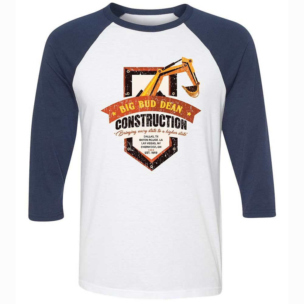 Unisex 3/4 Baseball Tee - AE3DNXRY - White/Navy - 8