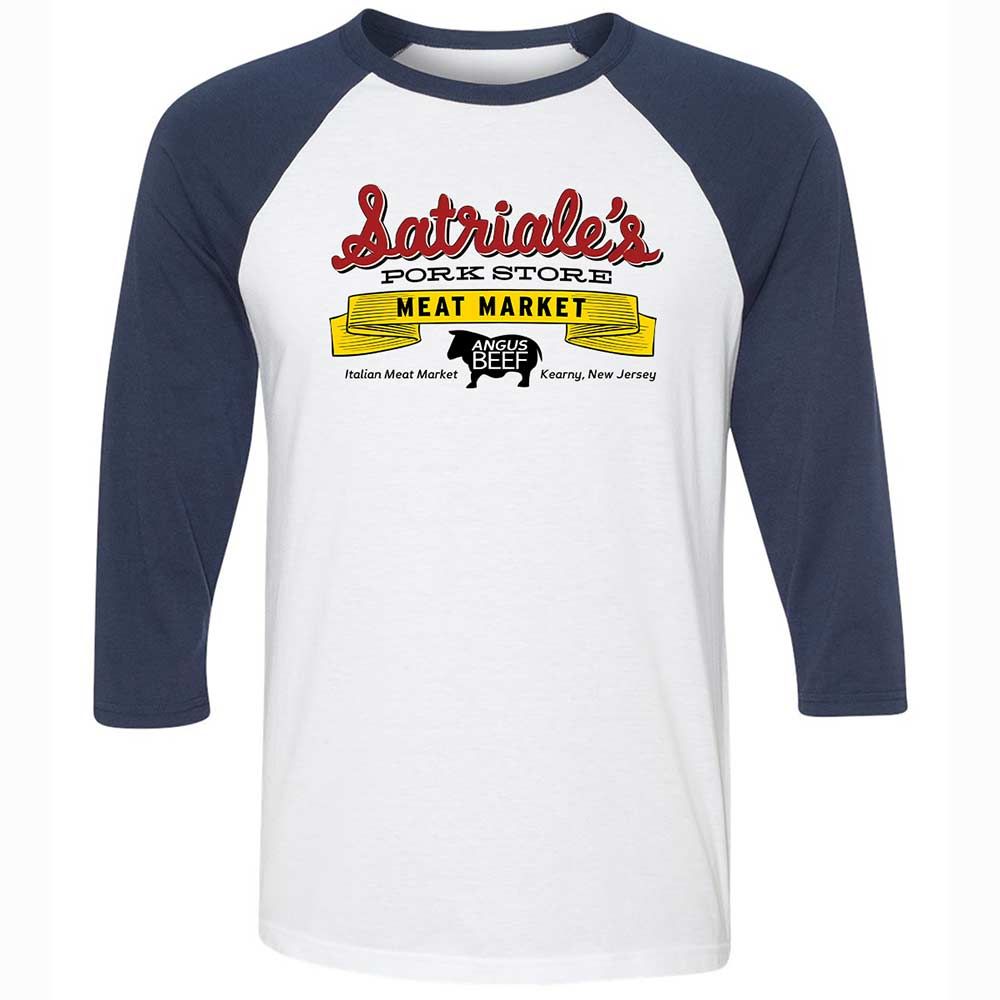 Unisex 3/4 Baseball Tee - R6UP8666 - White/Navy - 8