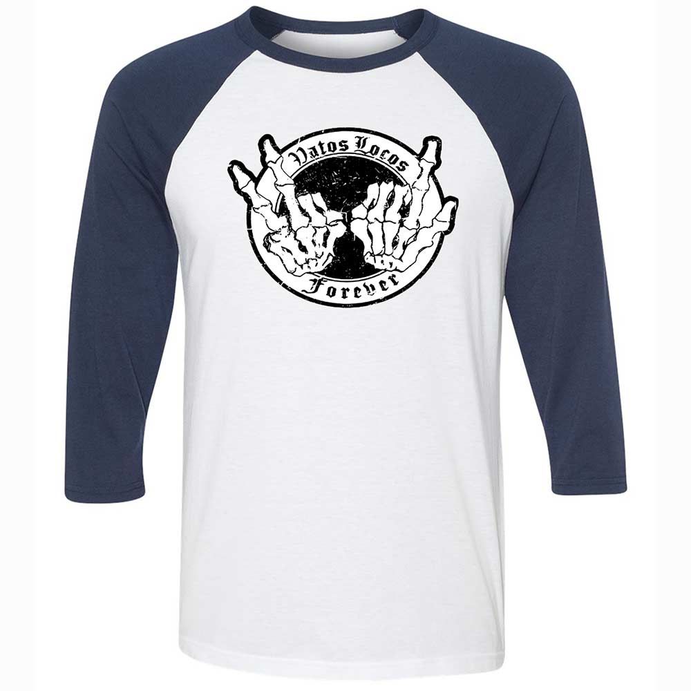 Vatos Locos Forever - White/Navy - 8