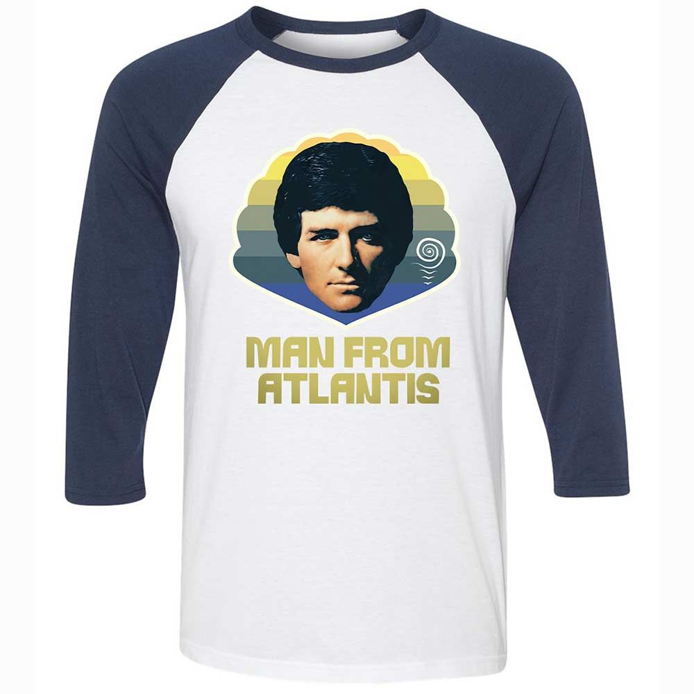 Unisex 3/4 Baseball Tee - 2853KM4T - White/Navy - 8