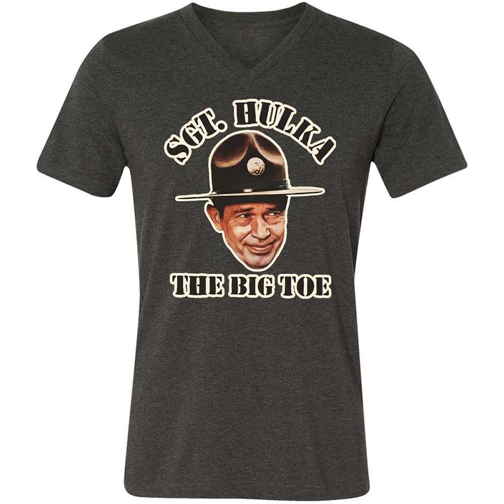 Unisex V-Neck T-Shirt - B6DQ6KN5 - Dark Grey Heather - 9