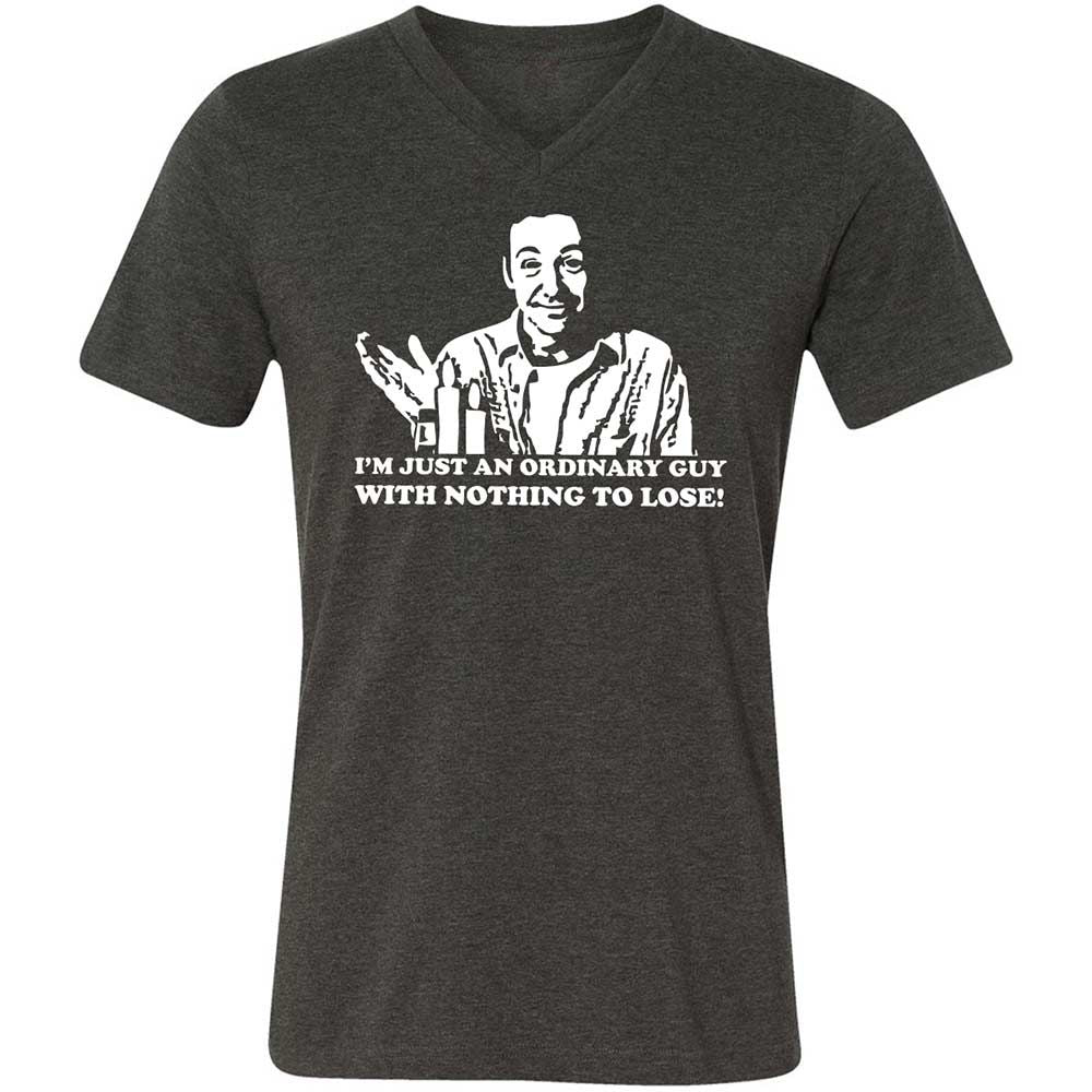 Unisex V-Neck T-Shirt - JMSZVSV4 - Dark Grey Heather - 9
