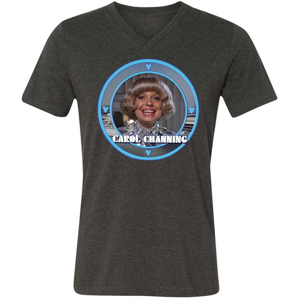 Unisex V-Neck T-Shirt - 54AK2ZTY - Dark Grey Heather - 9