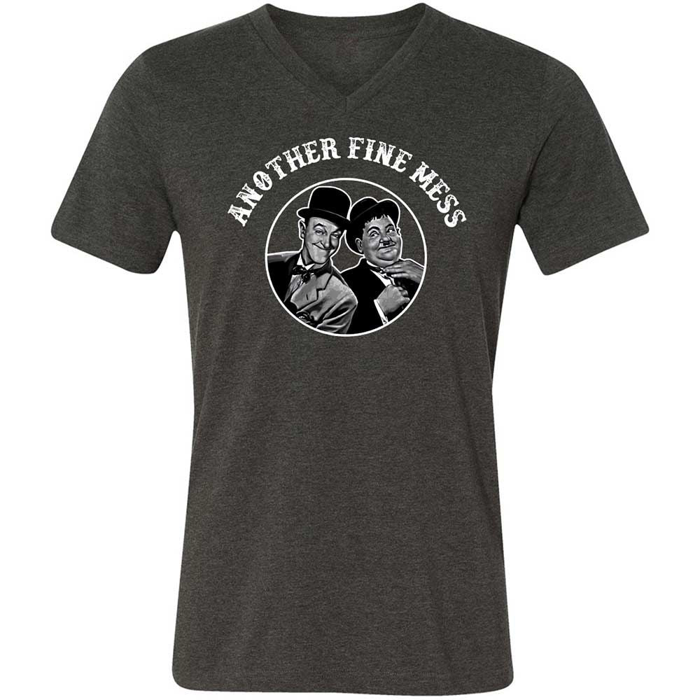 Unisex V-Neck T-Shirt - 8UYGAG2G - Dark Grey Heather - 9