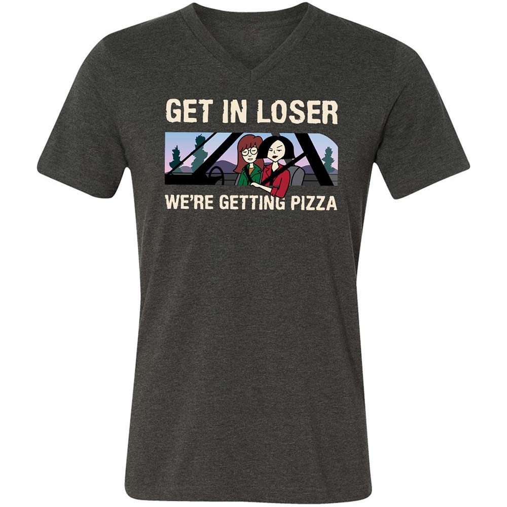 Unisex V-Neck T-Shirt - UNWYVYNR - Dark Grey Heather - 9