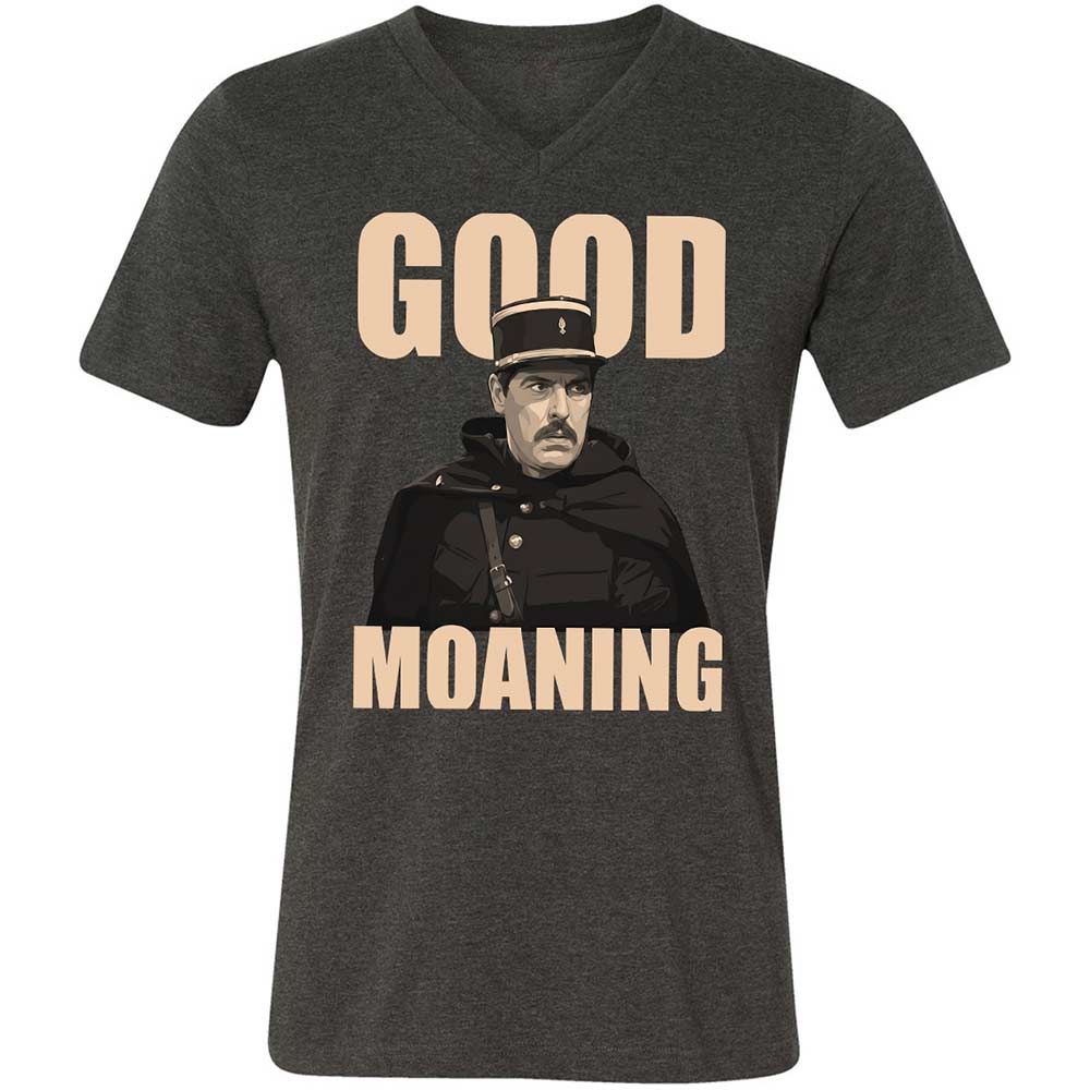 Unisex V-Neck T-Shirt - Z65XFBJF - Dark Grey Heather - 9