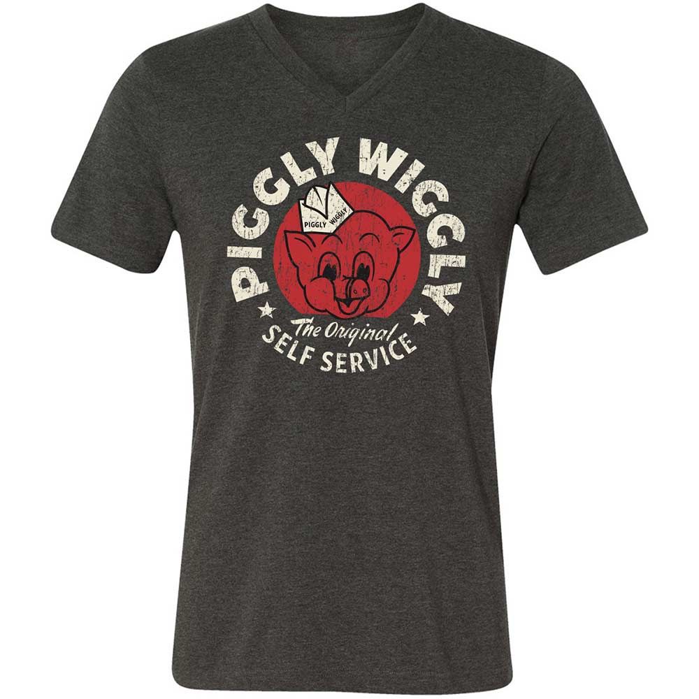 Unisex V-Neck T-Shirt - 3VZJF3VL - Dark Grey Heather - 9