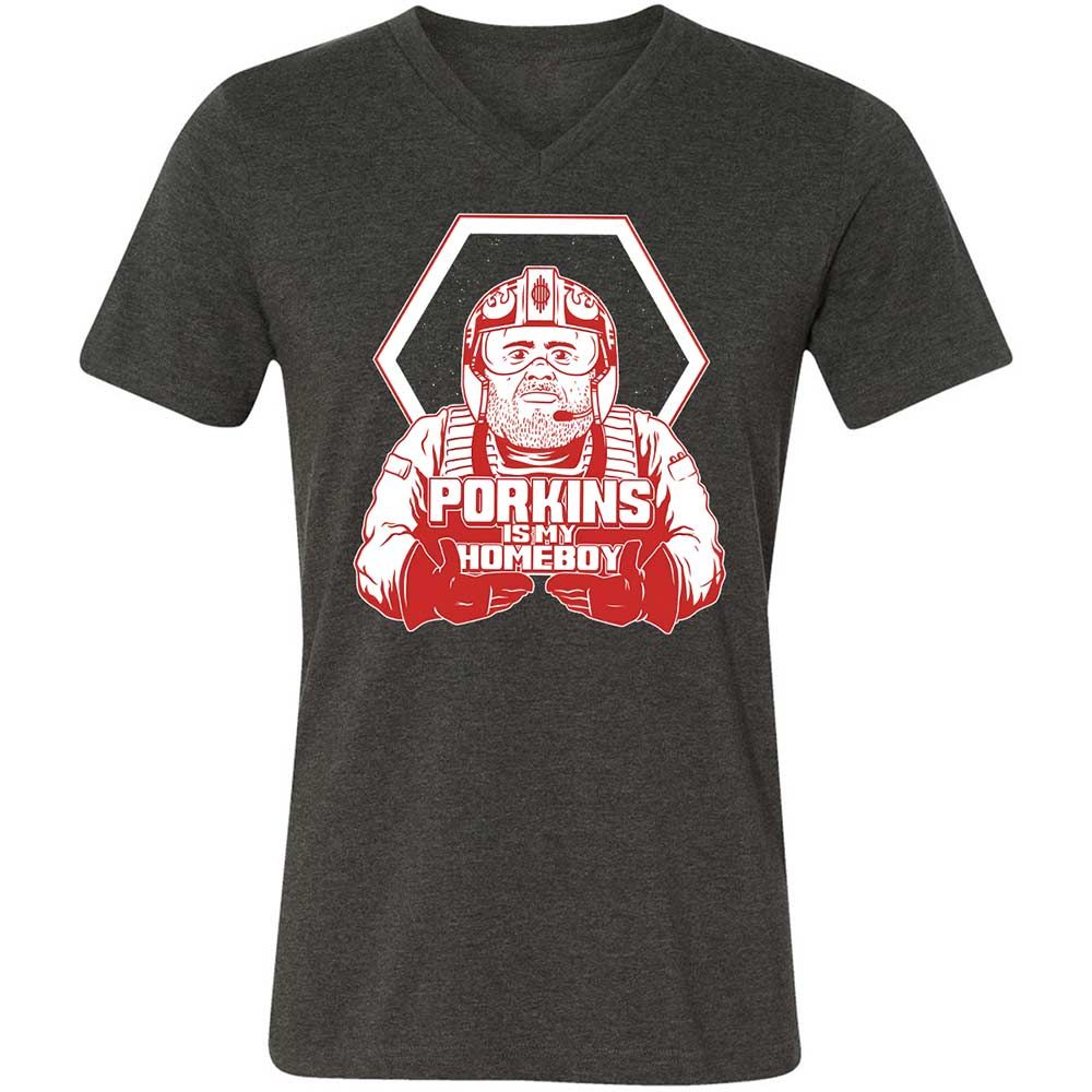 Porkins Is My Homeboy - Dark Grey Heather - 9