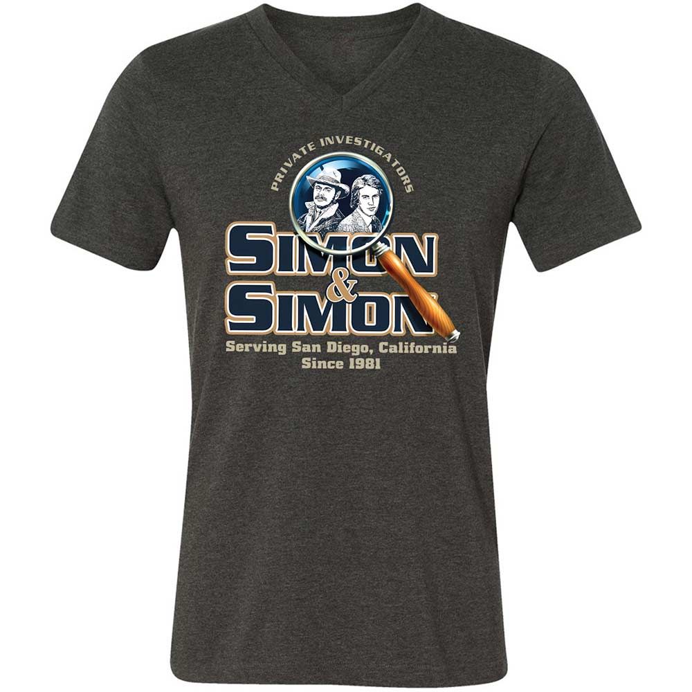 Unisex V-Neck T-Shirt - 8S9RMCVZ - Dark Grey Heather - 9