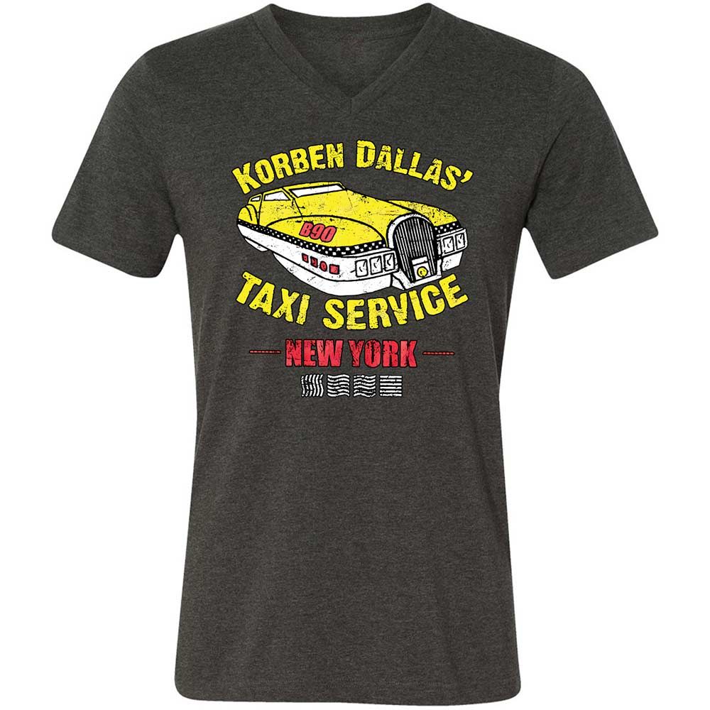 Unisex V-Neck T-Shirt - DMQGD5WP - Dark Grey Heather - 9
