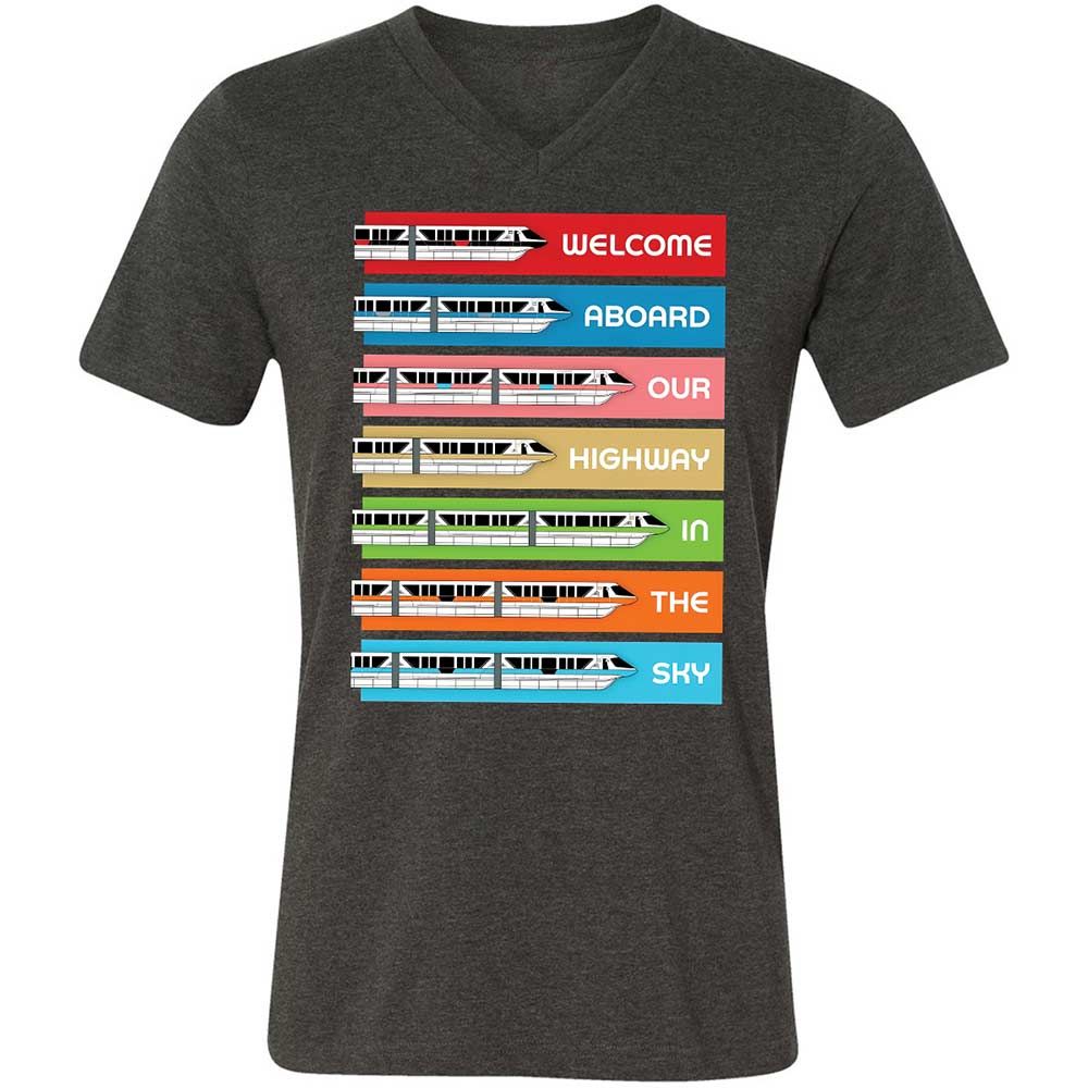 Unisex V-Neck T-Shirt - Black - Dark Grey Heather - 9