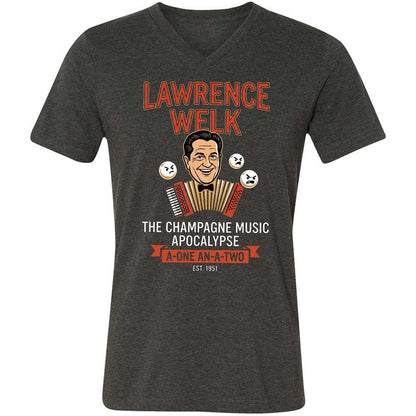 Unisex V-Neck T-Shirt - KYTFEP73 - Dark Grey Heather - 9