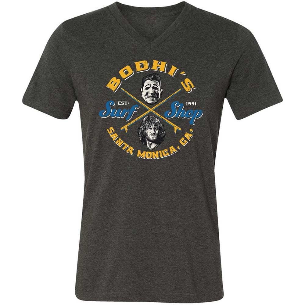 Unisex V-Neck T-Shirt - E9SJ7GZC - Dark Grey Heather - 9