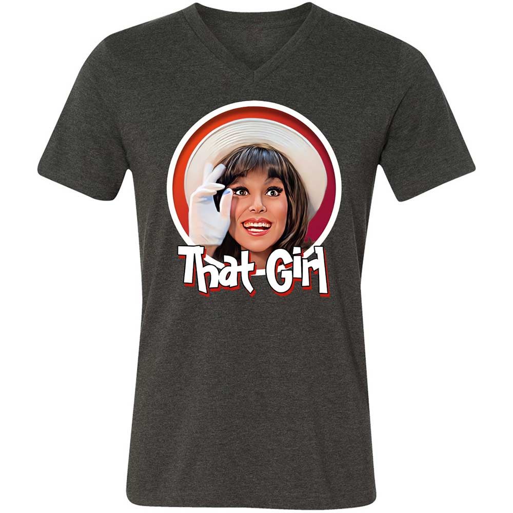 Unisex V-Neck T-Shirt - CRL9XKMP - Dark Grey Heather - 9