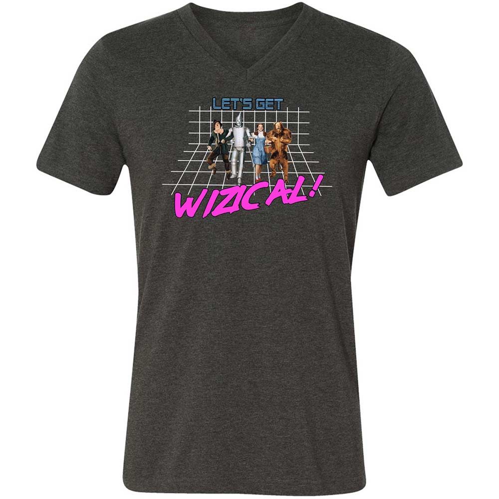Unisex V-Neck T-Shirt - PM9Q4QXW - Dark Grey Heather - 9