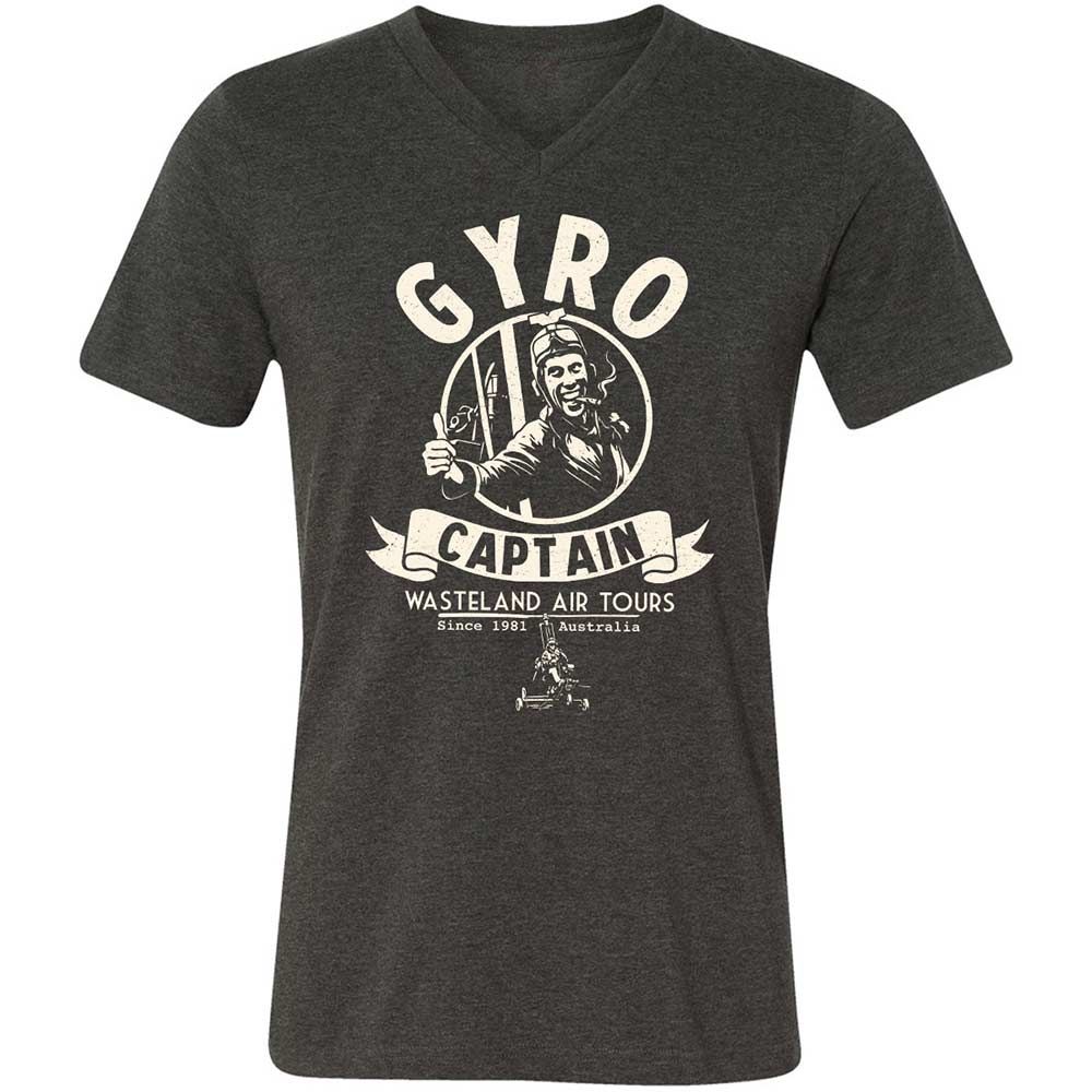 Unisex V-Neck T-Shirt - 7HT5Z46G - Dark Grey Heather - 9