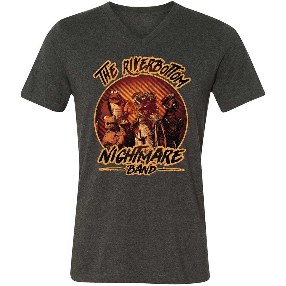 Unisex V-Neck T-Shirt - N1A7DWSR - Dark Grey Heather - 9