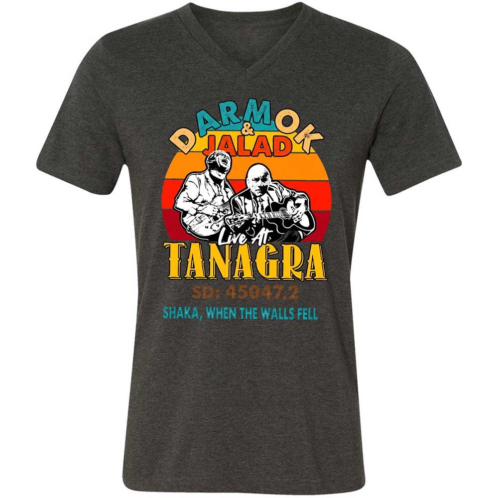 Unisex V-Neck T-Shirt - 6N94R52T - Dark Grey Heather - 9