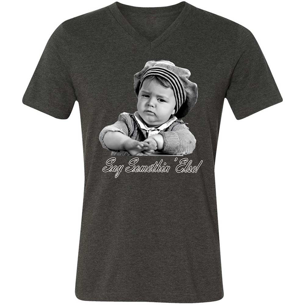 Unisex V-Neck T-Shirt - JNEKELRB - Dark Grey Heather - 9