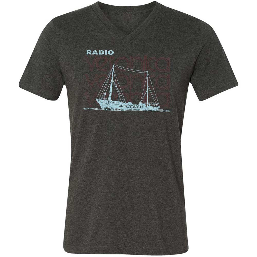 Unisex V-Neck T-Shirt - U833E2CL - Dark Grey Heather - 9