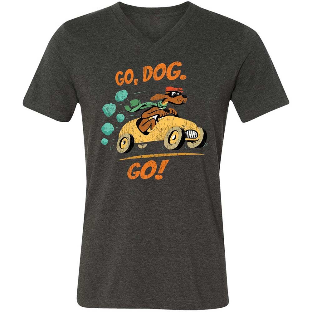 Unisex V-Neck T-Shirt - 8ZFN8ZY3 - Dark Grey Heather - 9