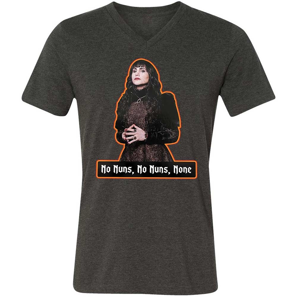 Unisex V-Neck T-Shirt - YUBD1BYZ - Dark Grey Heather - 9