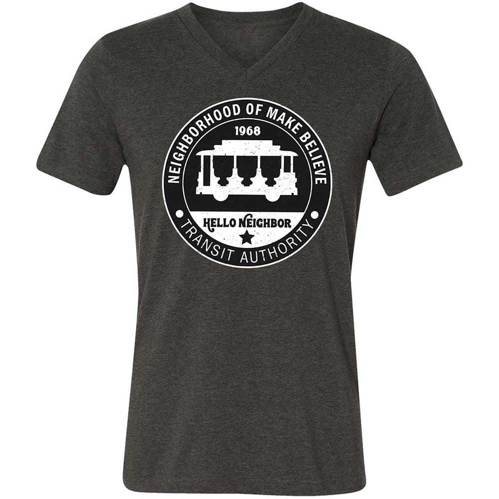 Unisex V-Neck T-Shirt - 91RW9GCB - Dark Grey Heather - 9
