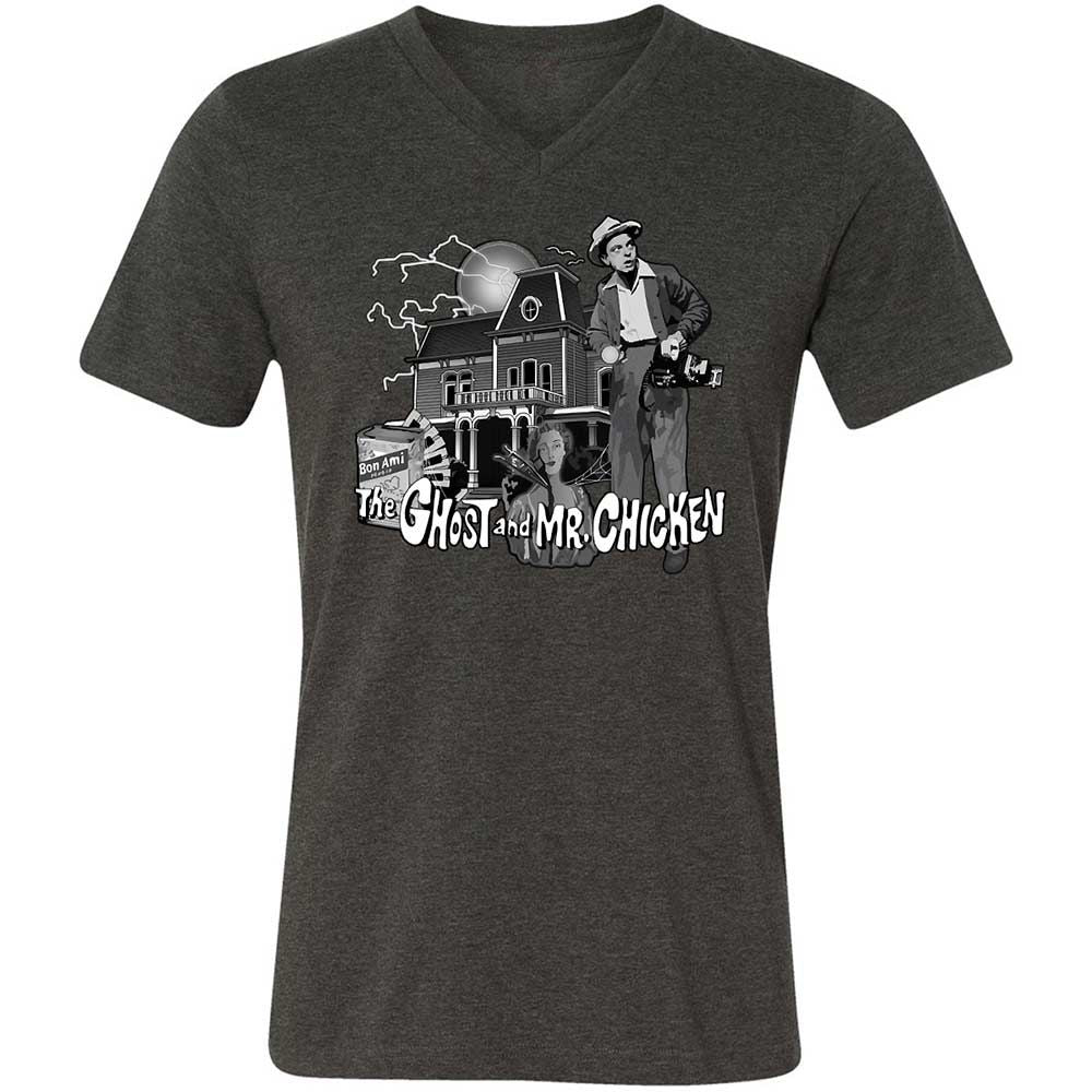 Unisex V-Neck T-Shirt - V928HNGB - Dark Grey Heather - 9