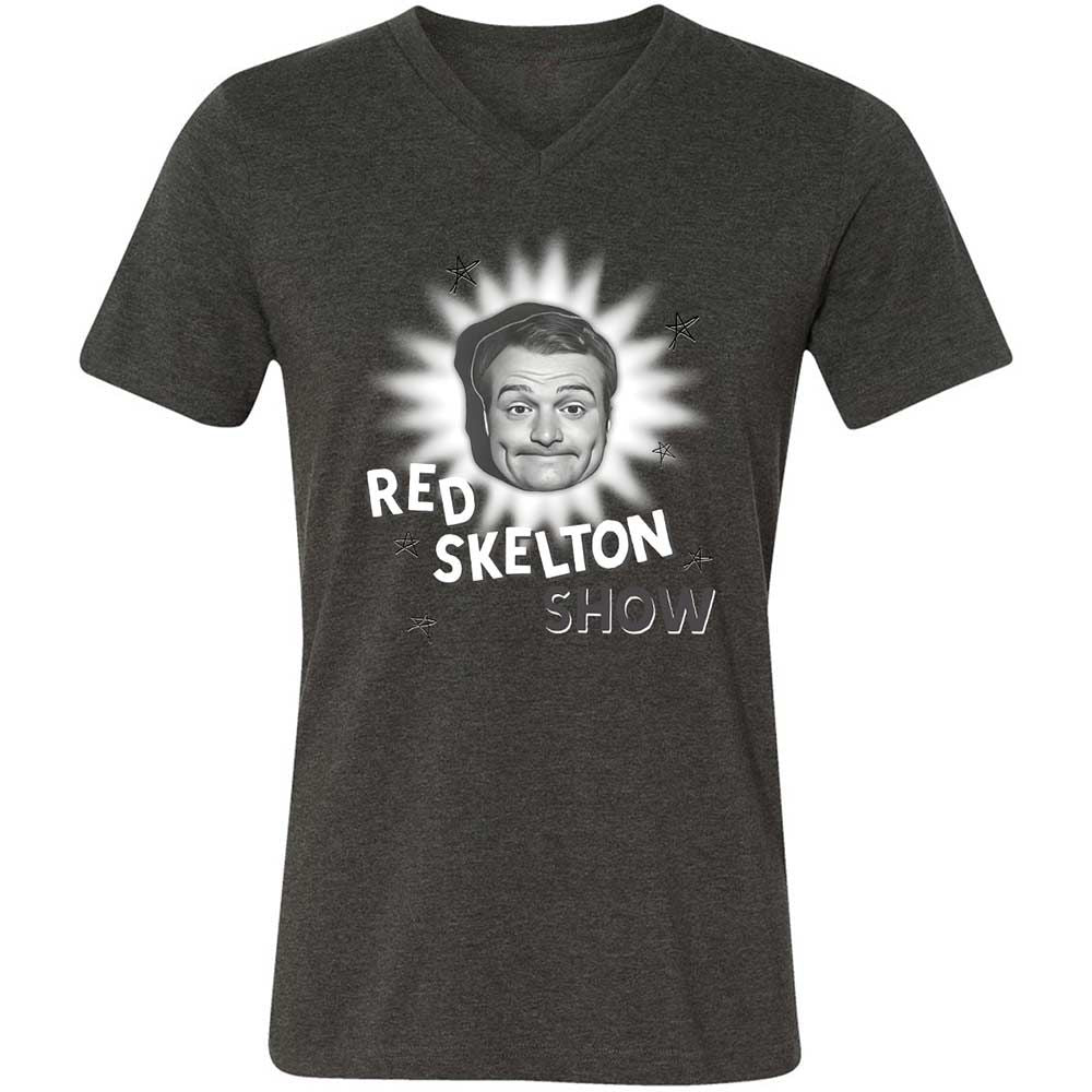 Unisex V-Neck T-Shirt - 564FDXTV - Dark Grey Heather - 9