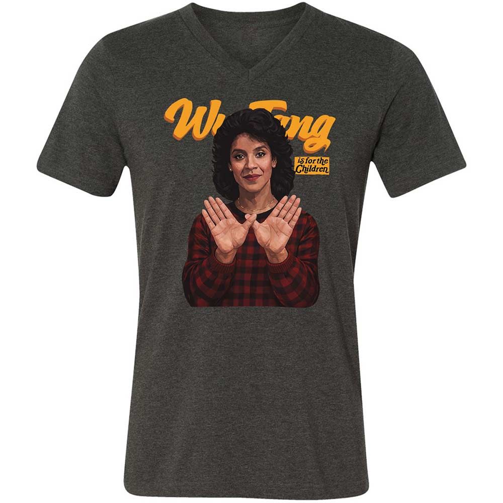 Unisex V-Neck T-Shirt - NBEL4DBQ - Dark Grey Heather - 9