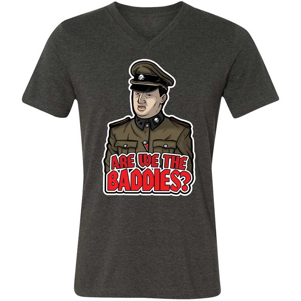 Unisex V-Neck T-Shirt - T4VSMETK - Dark Grey Heather - 9