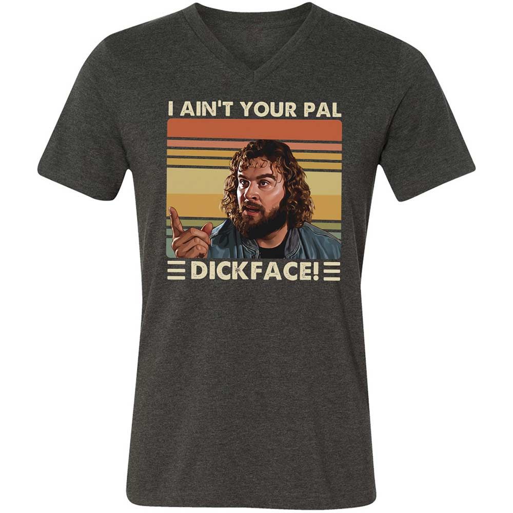 Unisex V-Neck T-Shirt - 7171MR1X - Dark Grey Heather - 9