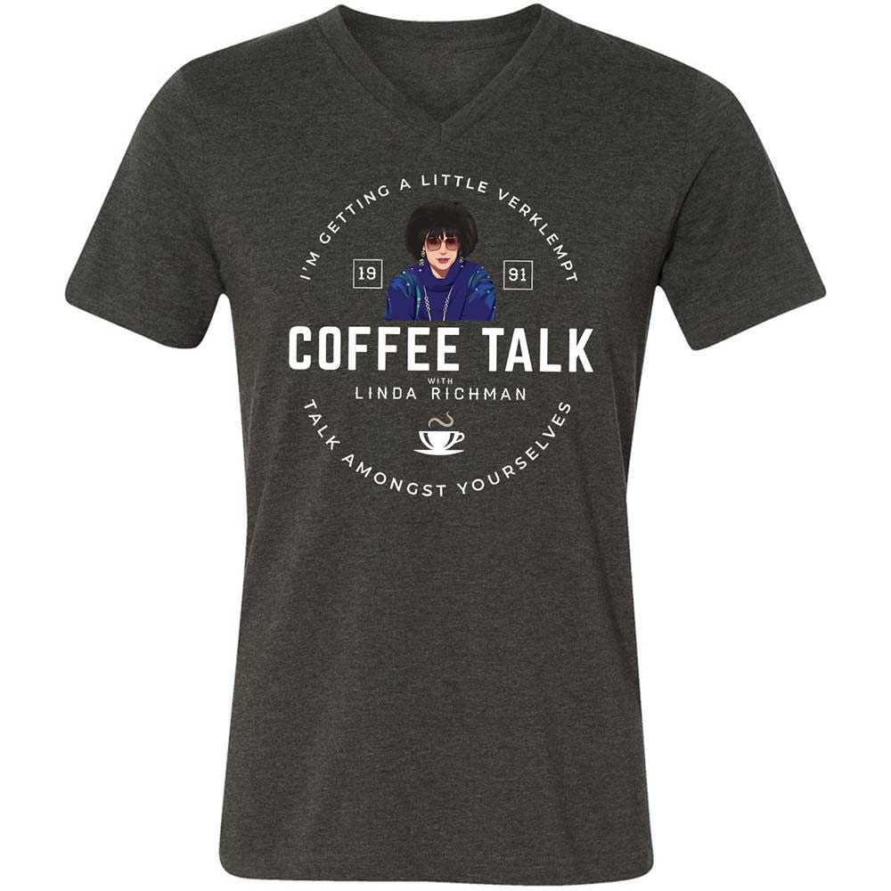 Coffee Talk with Linda Richman - Dark Grey Heather - 9