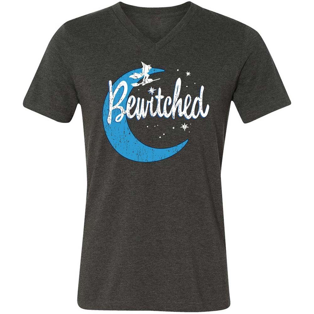 Unisex V-Neck T-Shirt - QC2T2J8J - Dark Grey Heather - 9