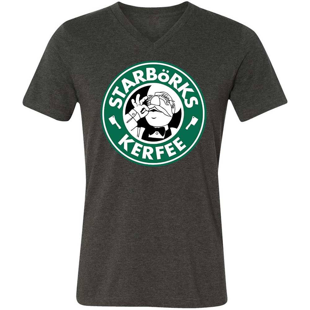 Unisex V-Neck T-Shirt - FSD7CA7A - Dark Grey Heather - 9