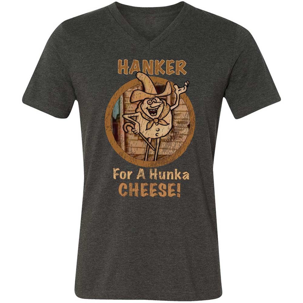 Unisex V-Neck T-Shirt - U89WFCNJ - Dark Grey Heather - 9