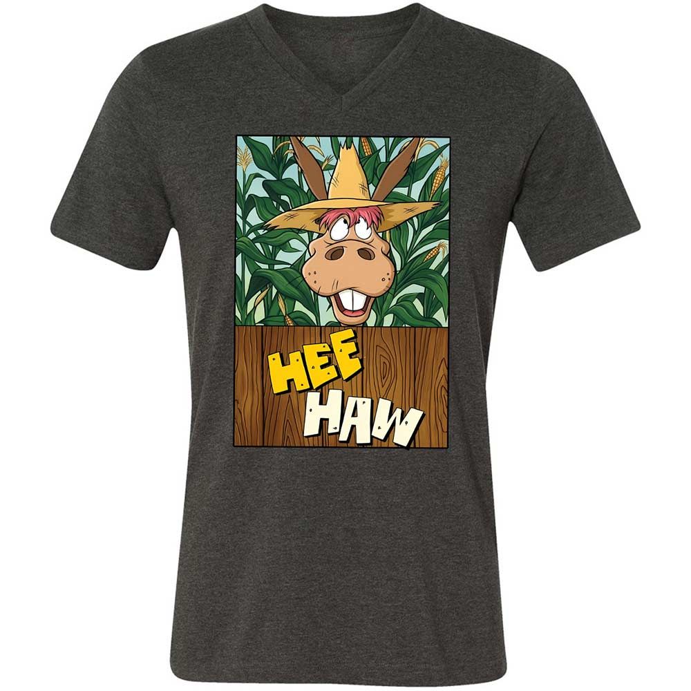 Unisex V-Neck T-Shirt - Z6A4QTDY - Dark Grey Heather - 9