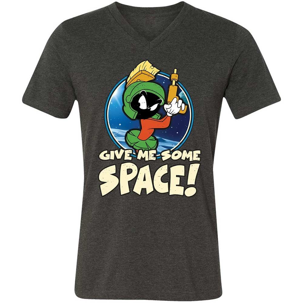 Unisex V-Neck T-Shirt - X87EEDQ6 - Dark Grey Heather - 9