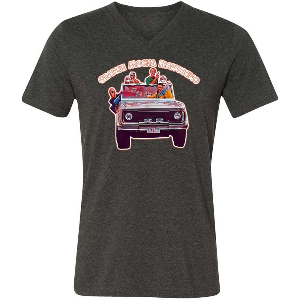 Unisex V-Neck T-Shirt - N4HQE1B5 - Dark Grey Heather - 9