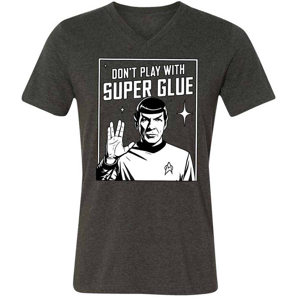 Unisex V-Neck T-Shirt - 9CSFFAAK - Dark Grey Heather - 9