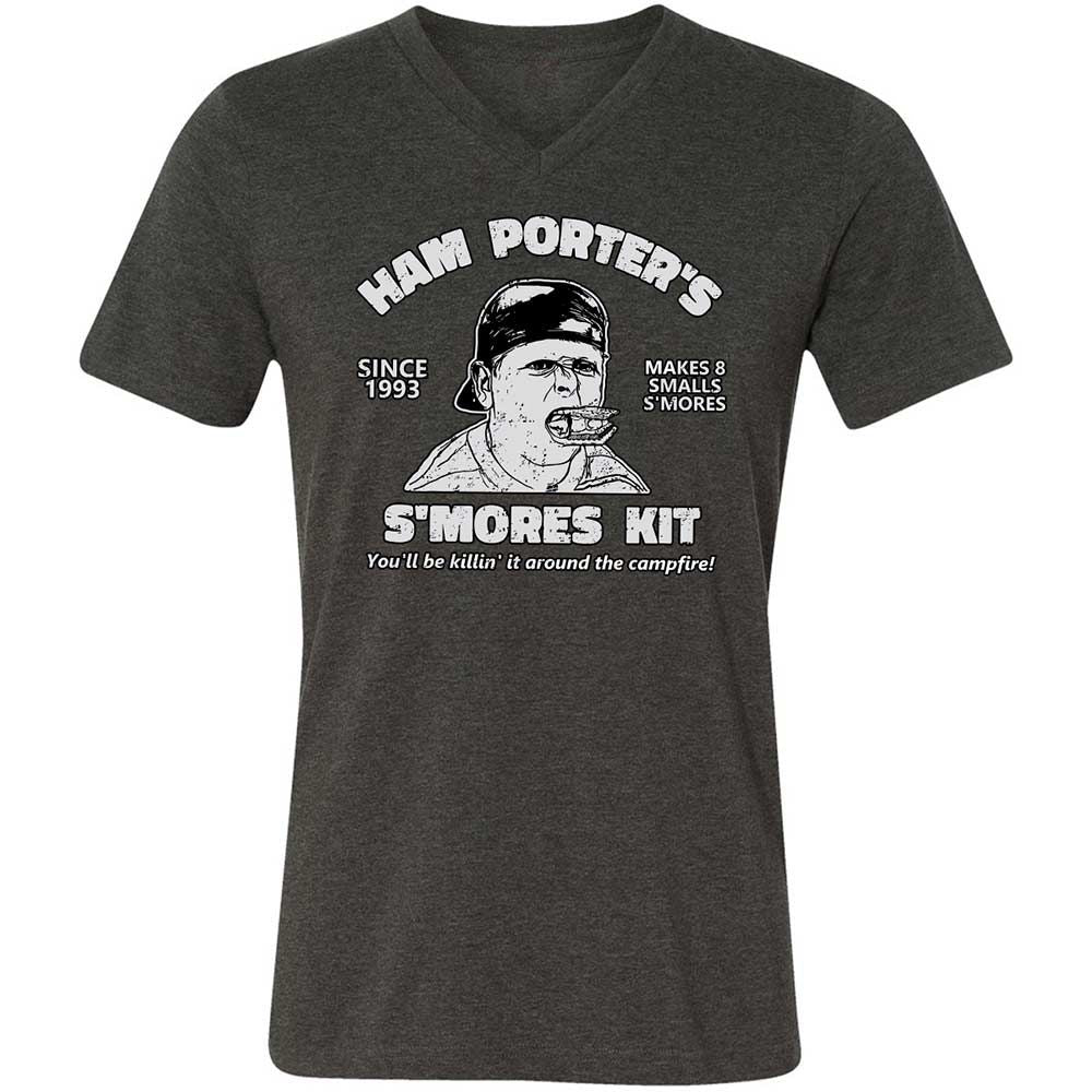 Unisex V-Neck T-Shirt - C6246HY6 - Dark Grey Heather - 9