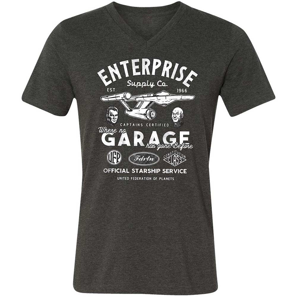 Unisex V-Neck T-Shirt - SWN6W8C2 - Dark Grey Heather - 9